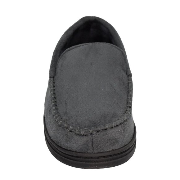 Wayland Square Slippers Mens Small 6 7 Faux Suede Memory Foam Non Slip Gray - Picture 5 of 6
